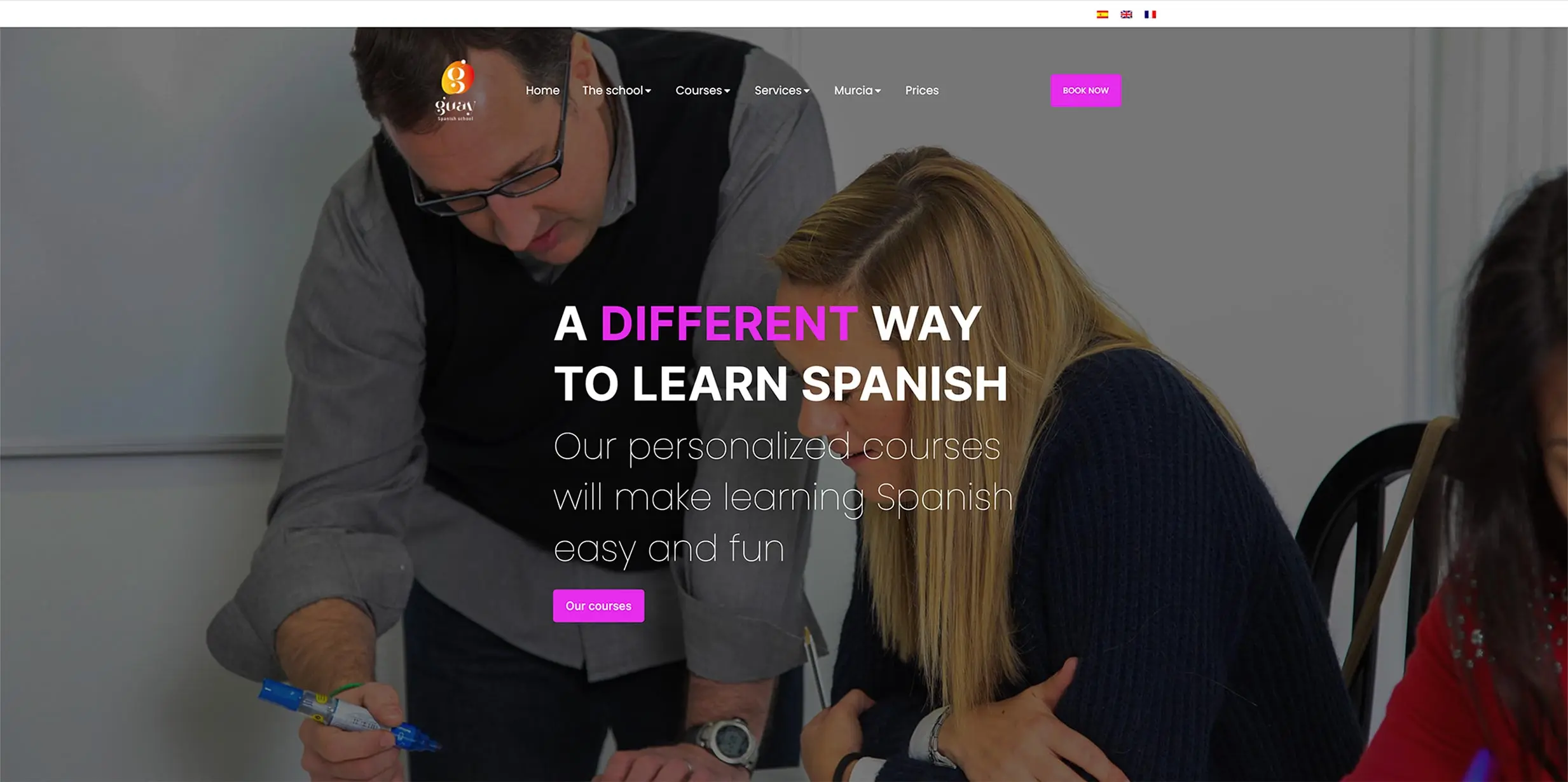 guay spanish school - web